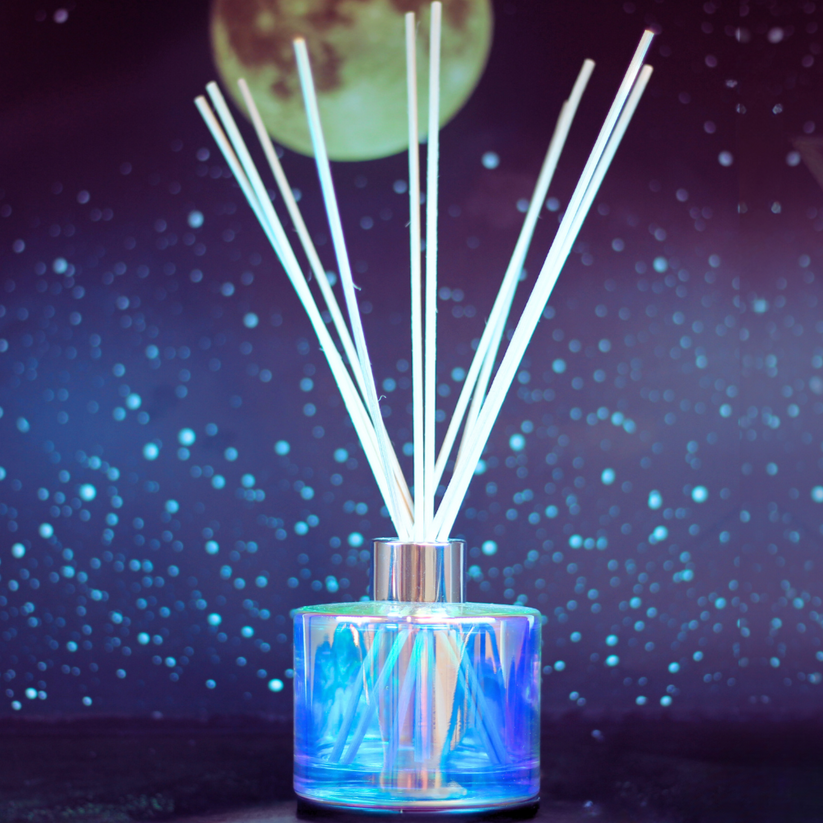 Iridescent Reed Diffuser Glass with Rose Gold – The Fragrance Garden