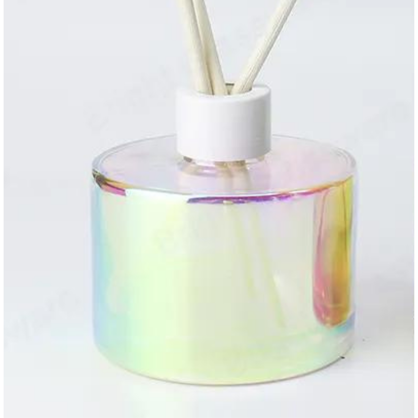 Iridescent Reed Diffuser Glass with Silver cap